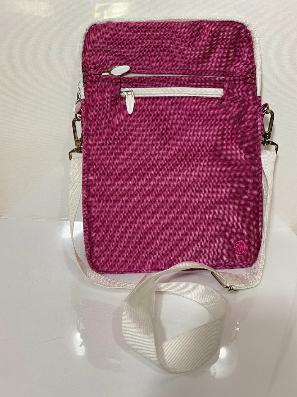 VANGODDY Hydei Laptop Tablet Crossbody Shoulder Bag Pink Travel Case 13.6 x 9.25